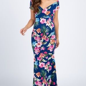 Tropical maternity dress